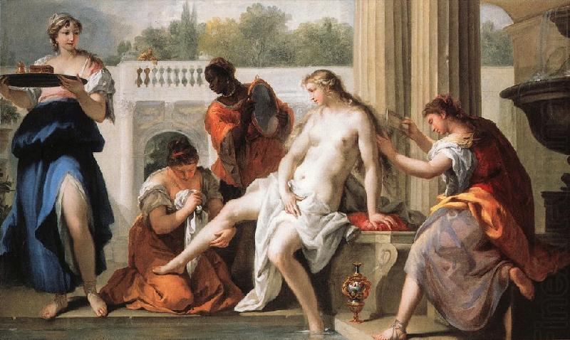 RICCI, Sebastiano Bathsheba at the Bath china oil painting image